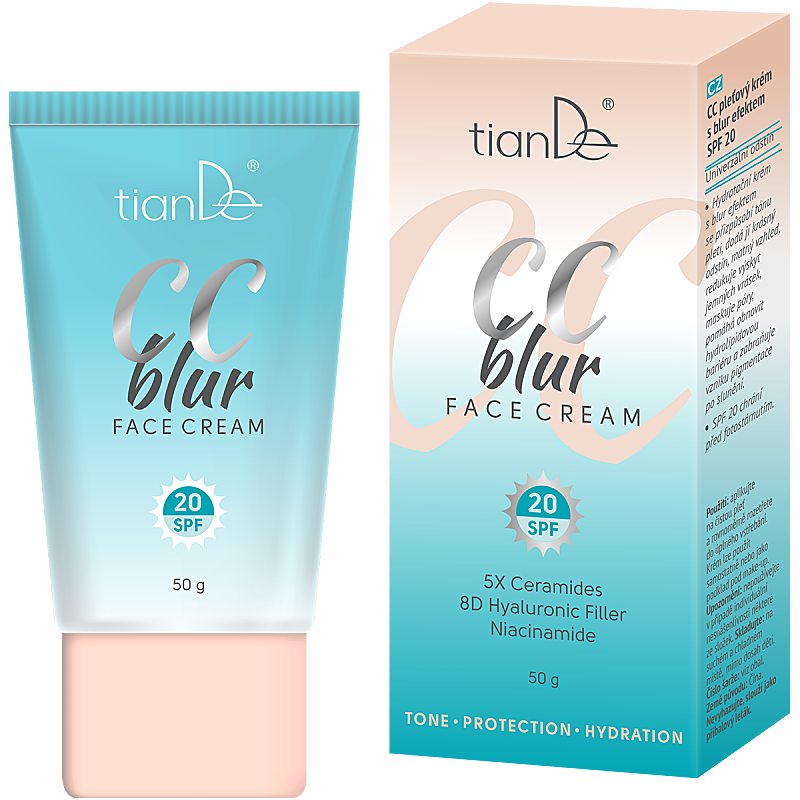 CC pleťový krém s blur efektom SPF 20, 50 g