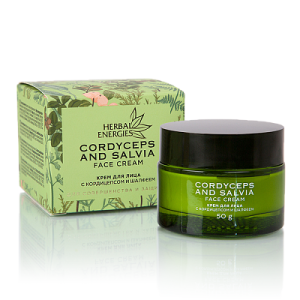 Pleťový krém s cordycepsom a šalviou Herbal Energia, 50g